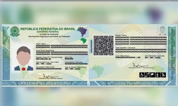 Nova Carteira de Identidade Nacional começou a ser emitida nesta quinta-feira (11)