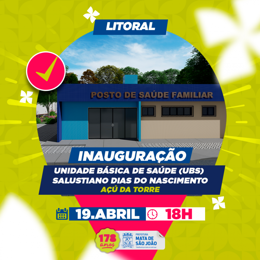 Prefeitura inaugurará Unidade Básica de Saúde em Açu da Torre