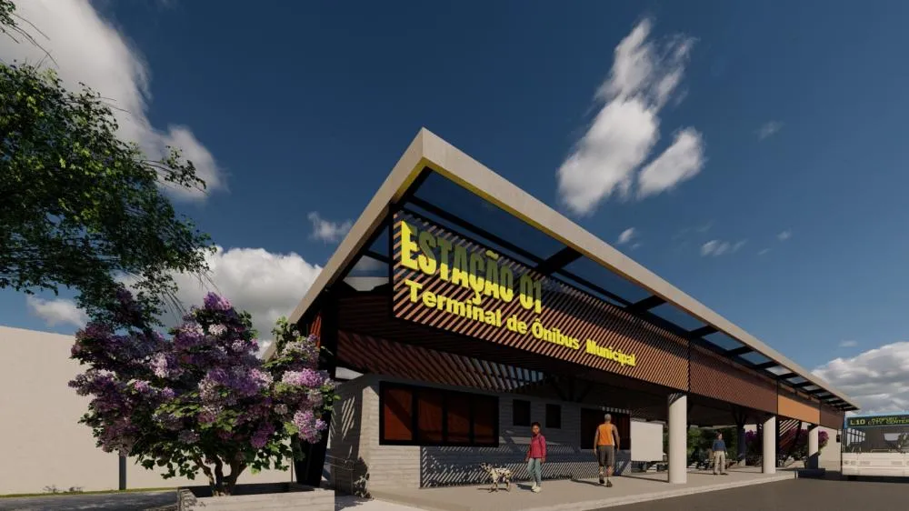 Prefeito assina ordem de serviço para construção de estação de ônibus intermunicipal e requalificação do Entroncamento da cidade