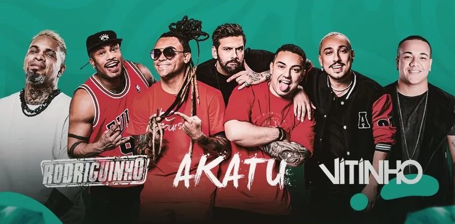 Vai dar Samba agita o sábado em BH com Vitinho, Rodriguinho e Akatu