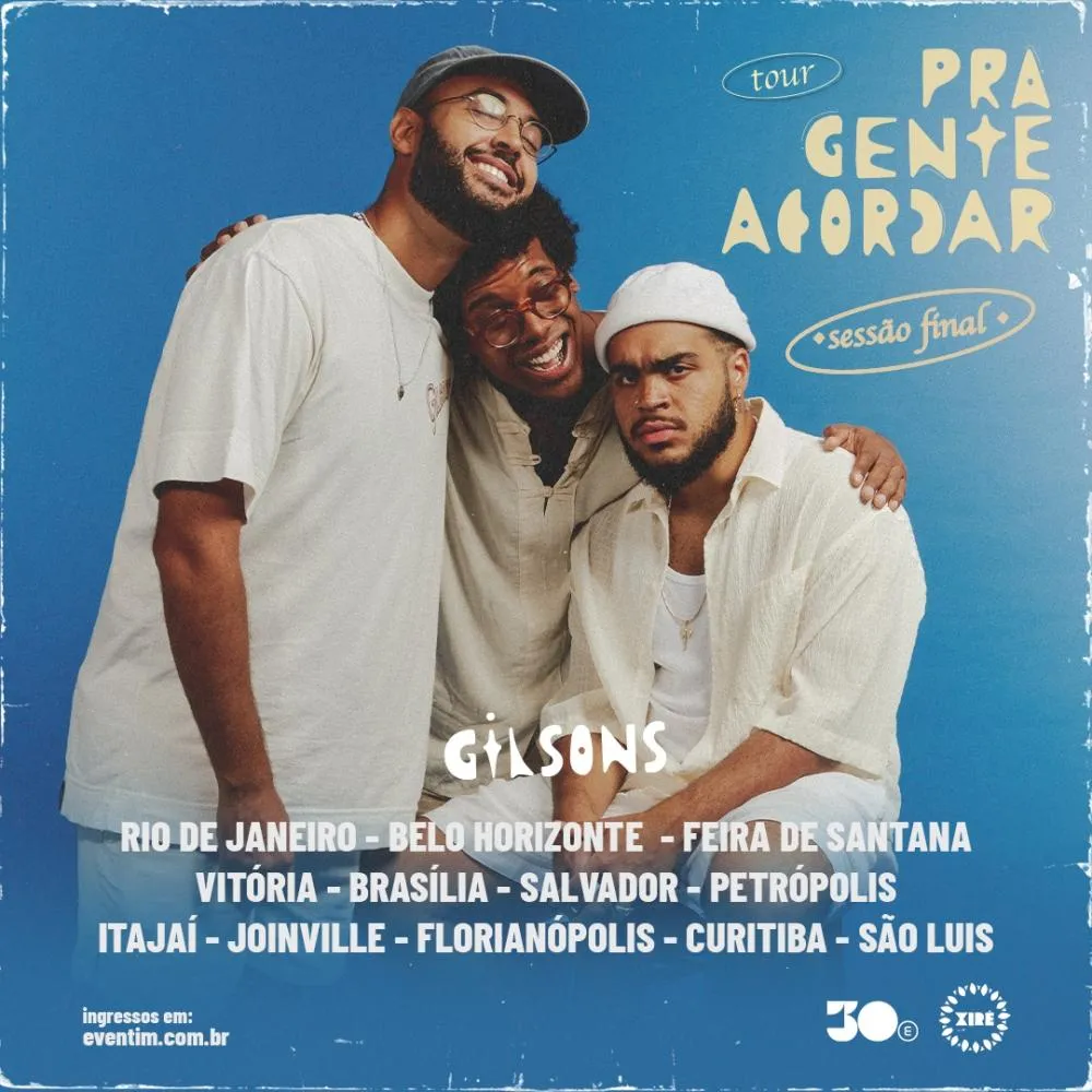 Gilsons anuncia datas da sessão final da turnê "Pra Gente Acordar"