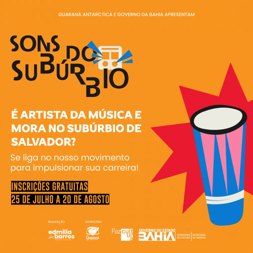 Sons do Subúrbio abre inscrições gratuitas para impulsionar carreira de artistas da música