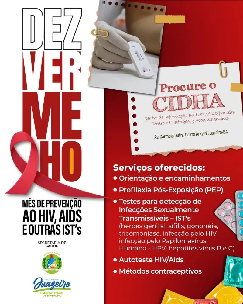 Dezembro Vermelho: Prefeitura inicia programação com atividades educacionais e prevenção ao HIV