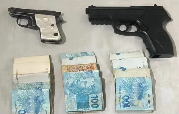 PM evita sequestro e apreende suspeito com arma de fogo