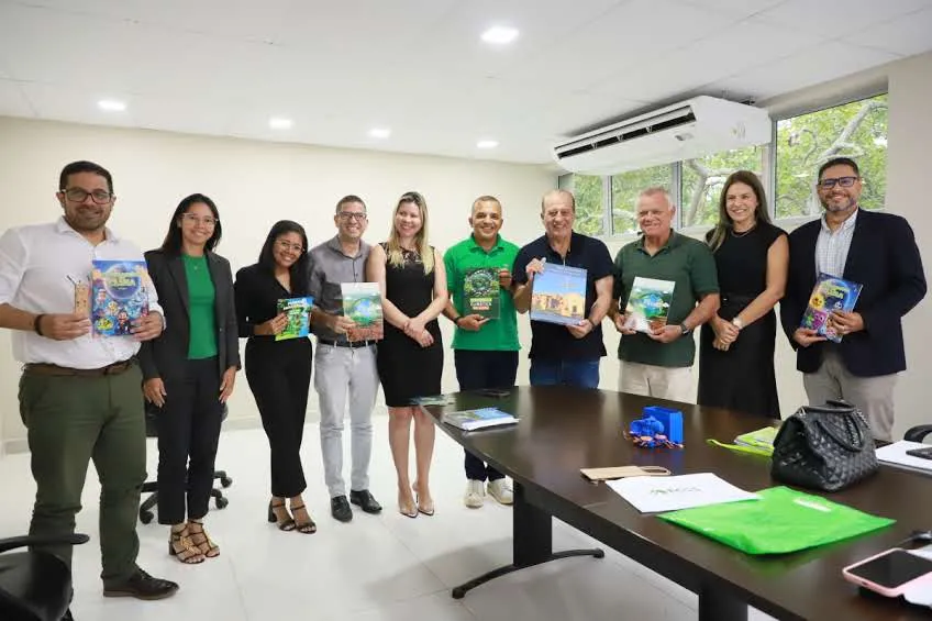 Município recebe Ministro do TCU e presidente da RGC para discutir projeto de sustentabilidade nas escolas