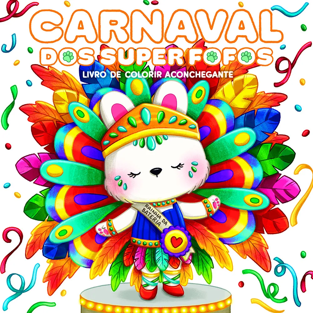 A magia do Carnaval para colorir