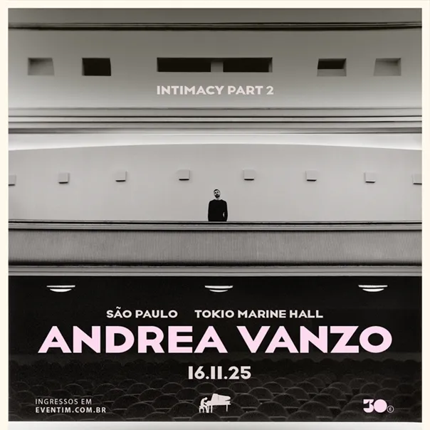 Andrea Vanzo, músico, pianista e compositor italiano, vem ao Brasil com a turnê Intimacy Part 2