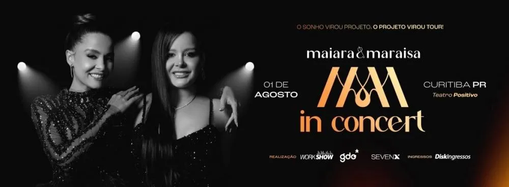 Shows nacionais como Frejat, Roberta Miranda, Maiara & Maraisa são destaques na programação de agosto do Teatro Positivo