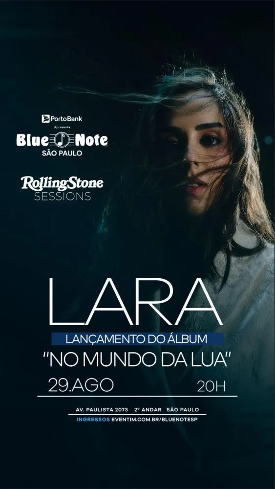 LARA lança seu álbum de estreia 'No Mundo Da Lua' em show no Blue Note SP