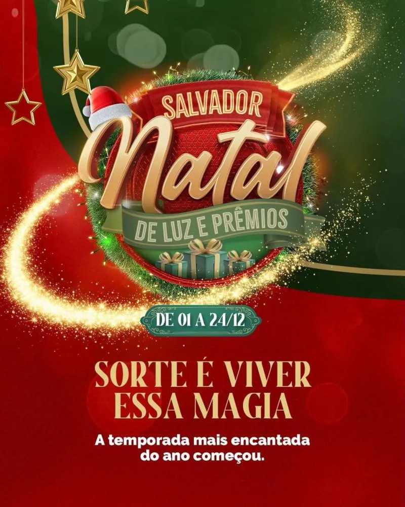 CDL Salvador lança campanha ‘Natal de Luz e Prêmios 2025’