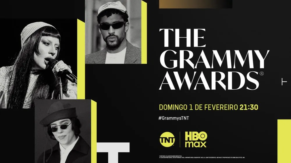 TNT e HBO Max transmitirão ao vivo a 68ª Edição Anual do Grammy® neste 1º de fevereiro