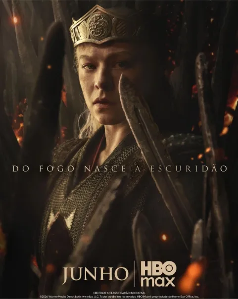 HBO Max divulga o primeiro teaser e pôster da terceira temporada de 'A Casa do Dragão'