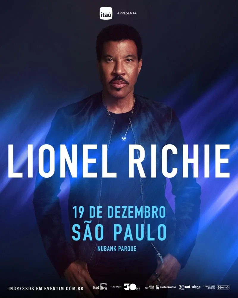 Lionel Richie desembarca no Brasil com show dedicado aos maiores sucessos da carreira