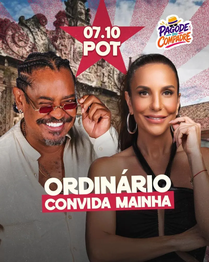 Ivete Sangalo é confirmada no Pagode do Compadre, em Salvador