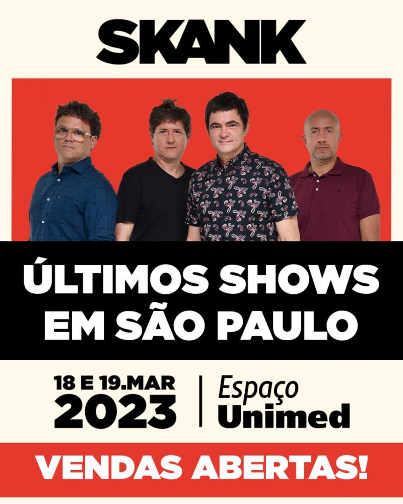 Skank volta ao Espaço Unimed em São Paulo com a 
