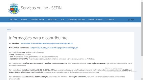 Contribuinte já pode acessar todos os serviços da Secretaria de Finanças na internet. Veja como
