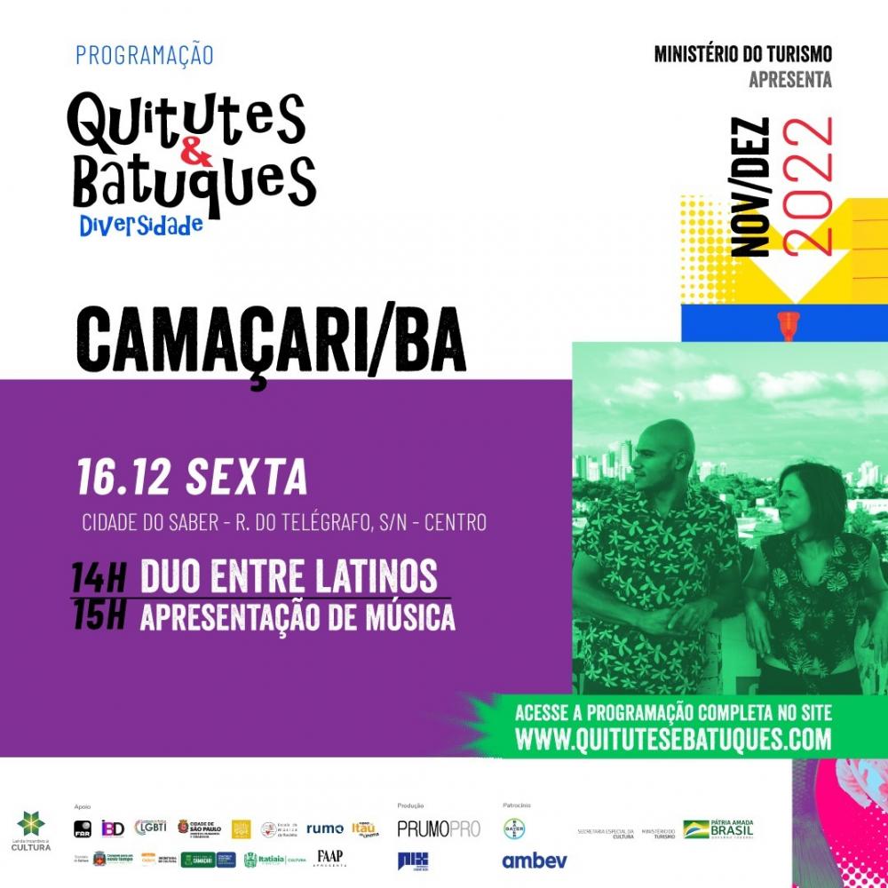 Camaçari sedia festival cultural Quitutes e Batuques Diversidade
