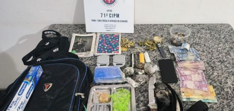 Submetralhadora e drogas são apreendidas em Itaberaba