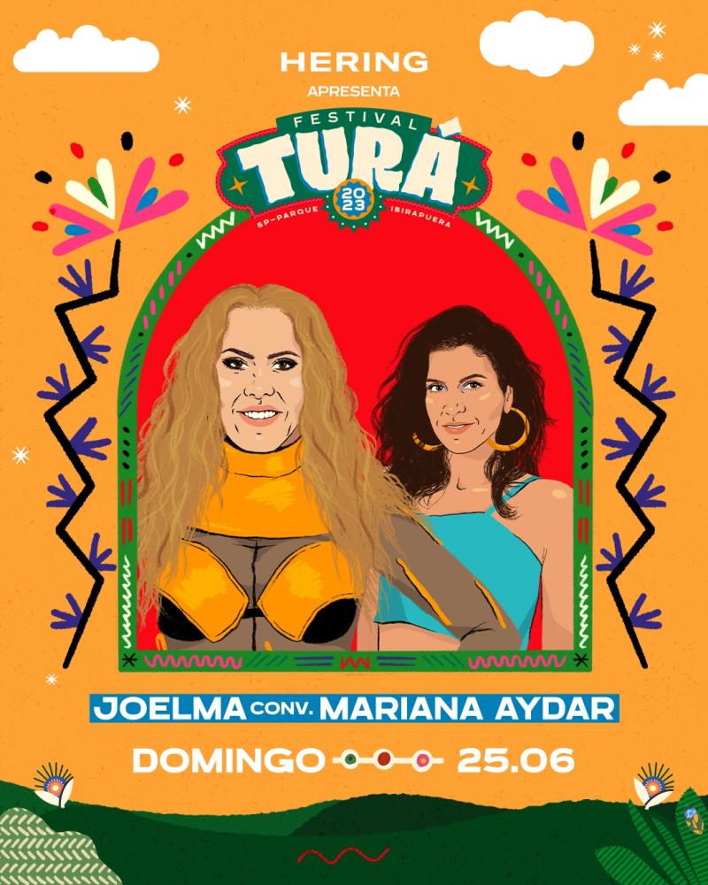 Turá anuncia show de Joelma, que convida Mariana Aydar, em sua segunda edição