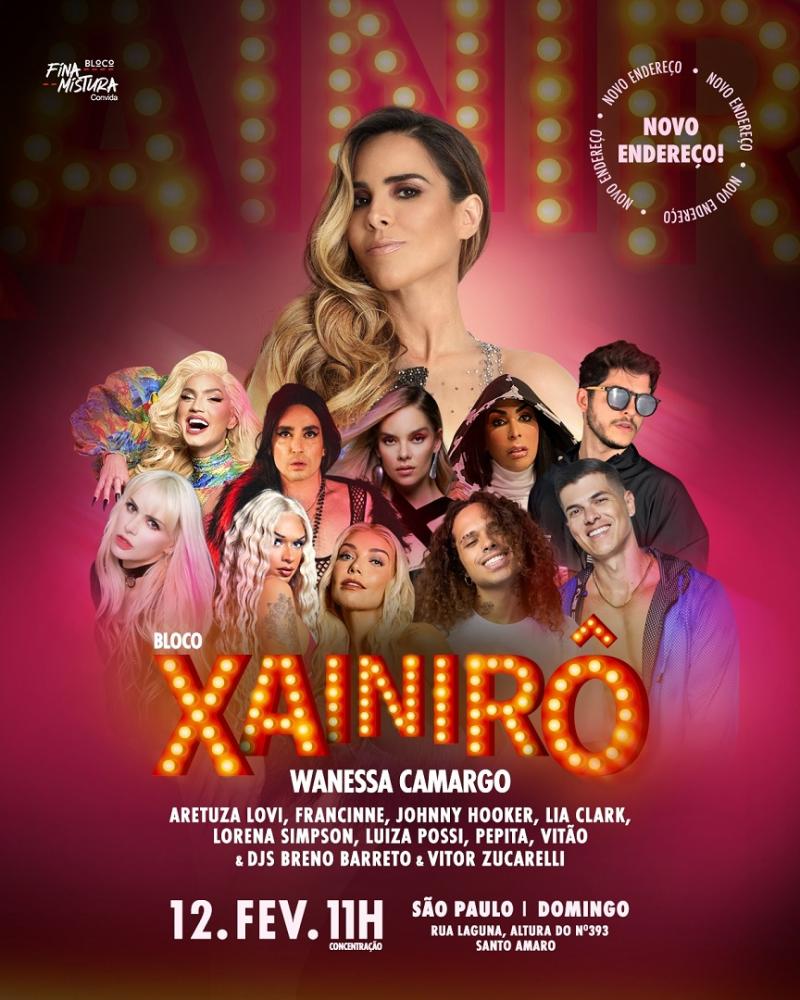 ATENÇÃO: Bloco 'Xainirô', de Wanessa Camargo terá novo endereço em São Paulo. Confira!