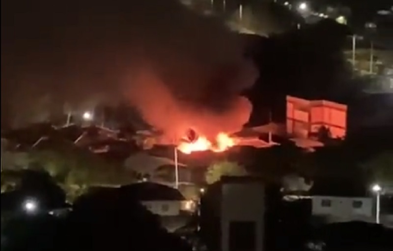 Incêndio de grandes proporções atinge Escola Pan Americana em Salvador; veja o vídeo