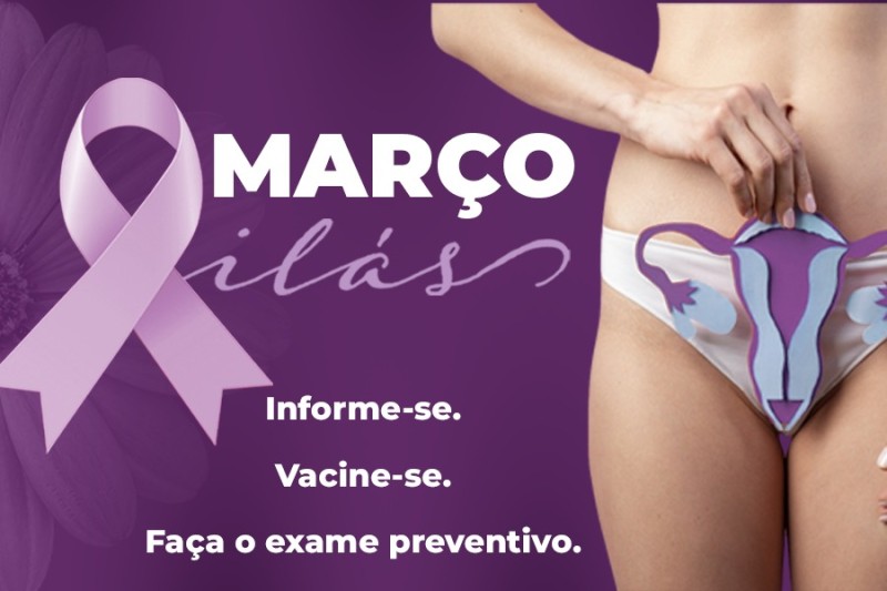 SMS adere à campanha nacional do Março Lilás que intensifica ações de combate ao câncer do colo de útero