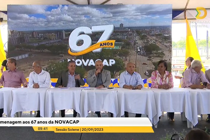 CLDF celebra os 67 anos da Novacap
