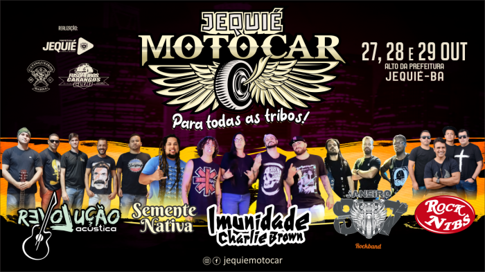 Município sediará Jequié Motocar, com exposições, shows, praça de alimentação e outros atrativos